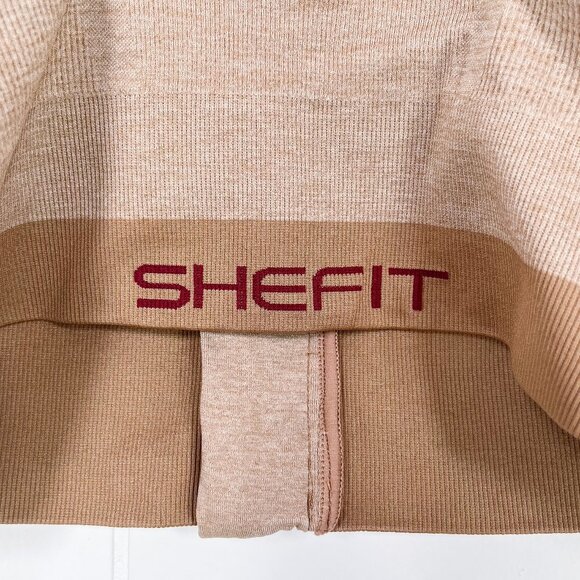 SHEFIT Low Impact Sports Bra Wire Free * no pads * Heathered Tan Size 2X (2LUXE) - Picture 10 of 14